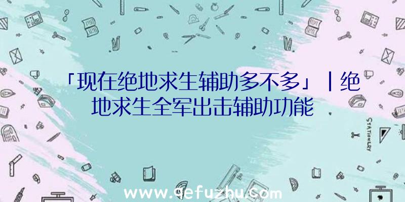 「现在绝地求生辅助多不多」|绝地求生全军出击辅助功能